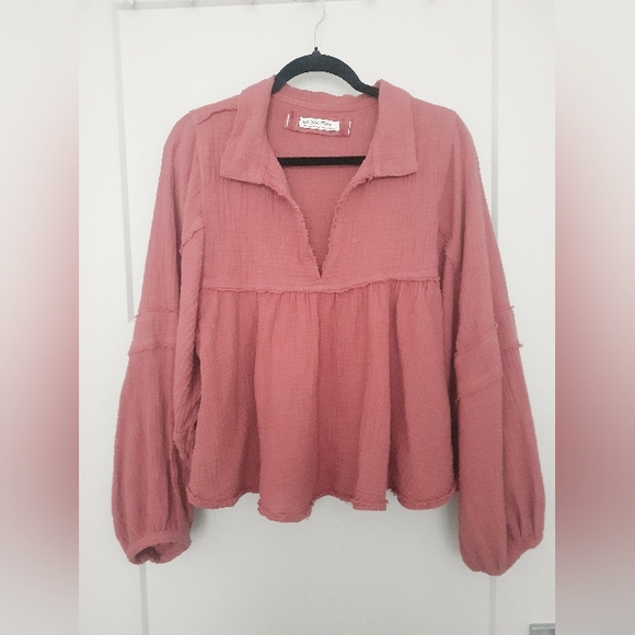 We The Free Tops - We The Free Dusty Rose Blouse